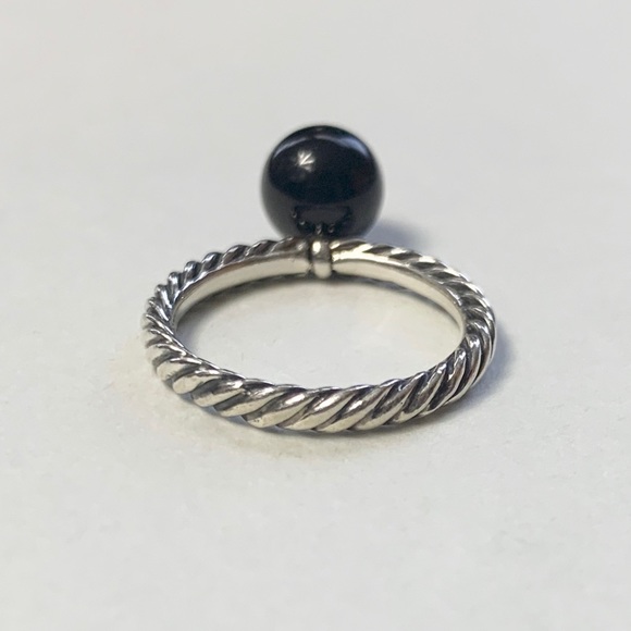 David Yurman Onyx Ball Cable Sterling Silver - Picture 4 of 6